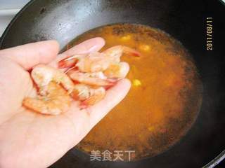 西红柿鲜虾疙瘩汤的做法步骤:4