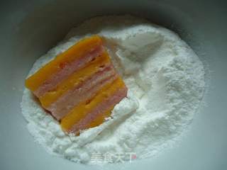 自制彩条年糕的做法步骤:14
