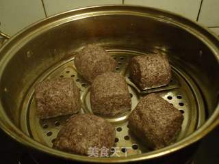 黑米刀切馒头的做法步骤:11