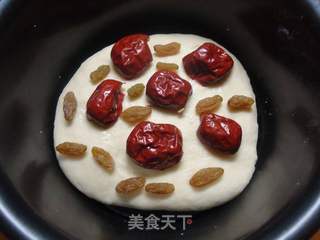 奶香双层红枣发糕的做法步骤:6