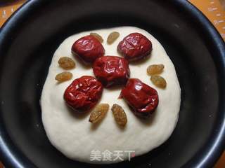 奶香双层红枣发糕的做法步骤:7