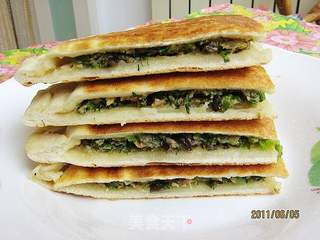 茴香薄肉饼的做法步骤:9