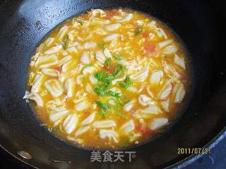 西红柿煮猫耳朵的做法步骤:8
