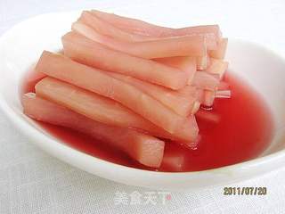 苋汁萝卜条的做法步骤：8