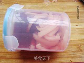 苋汁萝卜条的做法步骤：7