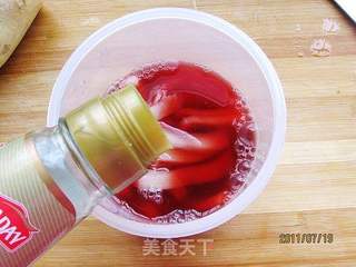 苋汁萝卜条的做法步骤：5