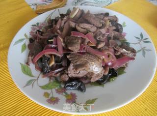 洋葱孜然鹿肉的做法步骤:7
