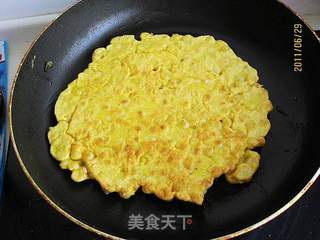 黄金玉米烙的做法步骤:5