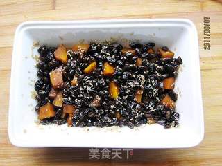 微波蜜黑豆南瓜的做法步骤:7