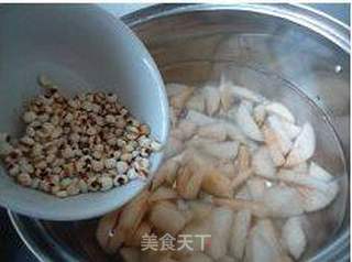 银耳雪梨薏米汤的做法步骤:5