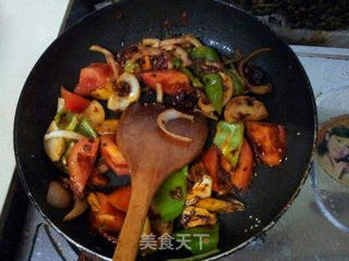 回锅豆腐的做法步骤:7