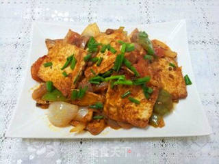 回锅豆腐的做法步骤:10