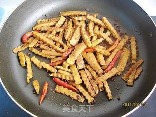 麻辣豆干条的做法步骤:7