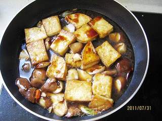 蚝油香菇豆腐的做法步骤:6