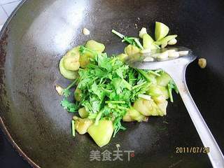 香菜茄子的做法步骤：7