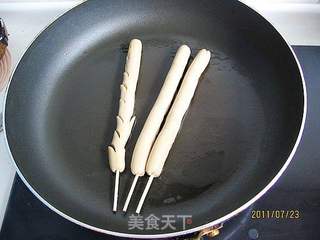 香煎鸡肉肠的做法步骤:3