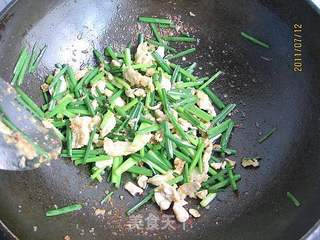 韭苔鸡丝的做法步骤:6