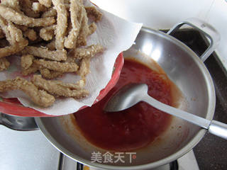 酸甜里脊的做法步骤:12