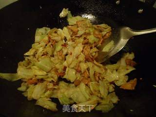 手撕包菜炒肉片的做法步骤:10
