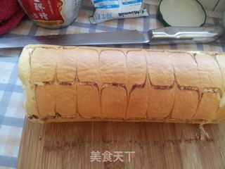 肉松蛋糕卷的做法步骤:12