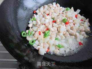 山药炒鸡丁的做法步骤:10