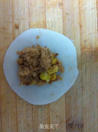 酥到掉渣的肉松玉米酥饼的做法步骤:12