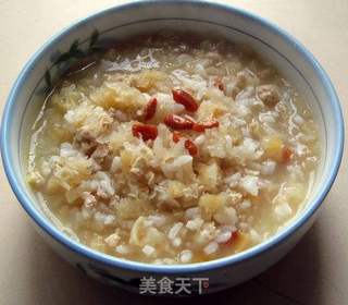 冬日暖粥 --- 银耳瑶柱鸡蓉粥的做法步骤:12