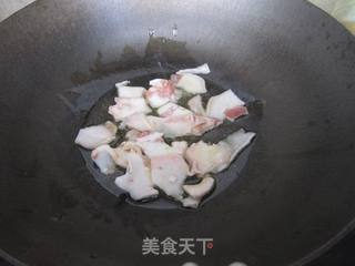 菜花炒肉的做法步骤：4