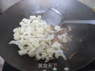 菜花炒肉的做法步骤：8