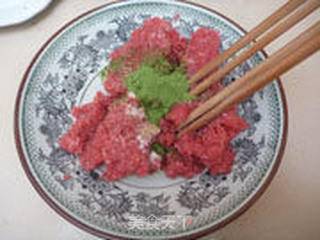 香菜牛肉丸子的做法步骤:6