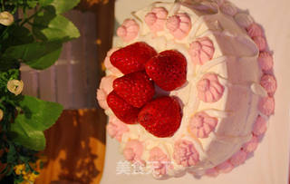 草莓生日蛋糕的做法步骤:7