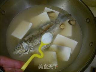 鲫鱼豆腐汤的做法步骤:8