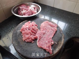 纯手工猪肉丸的做法步骤:3
