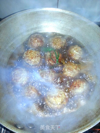 香菇酿肉的做法步骤:4