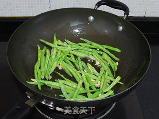椒丝四季豆的做法步骤:3