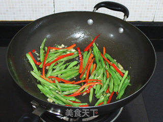 椒丝四季豆的做法步骤:7
