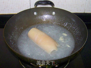 爆炒肉皮的做法步骤:3