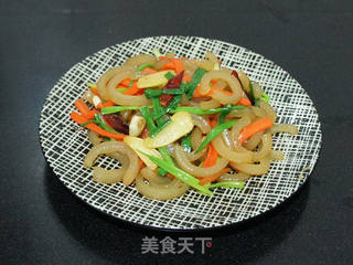 爆炒肉皮的做法步骤:10