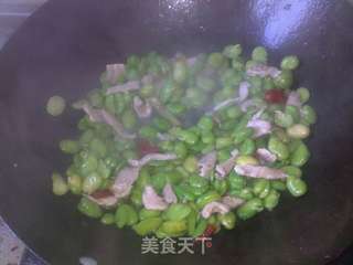 蚕豆雪菜肉丝 - 可口下饭菜的做法步骤:5