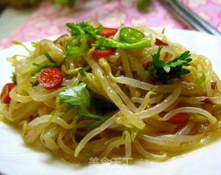 简单随心【双椒豆芽】的做法步骤:6