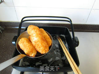 虾仁奶油可乐饼的做法步骤:20