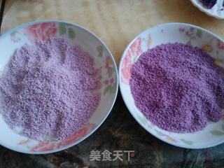 小小花紫薯松糕—中式点心也可以高雅又貌美的做法步骤:8