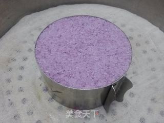 小小花紫薯松糕—中式点心也可以高雅又貌美的做法步骤:9