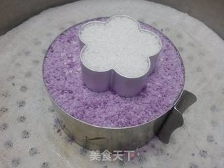 小小花紫薯松糕—中式点心也可以高雅又貌美的做法步骤:10