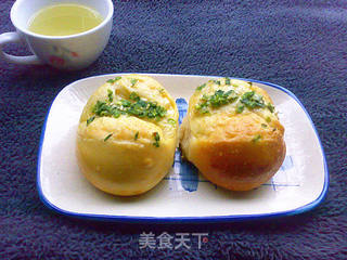 香葱牛油餐包的做法步骤:15