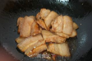 苦瓜回锅肉的做法步骤:7