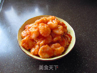 茄汁虾球的做法步骤:12