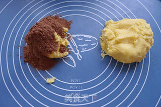 可可大理石饼干的做法步骤:5