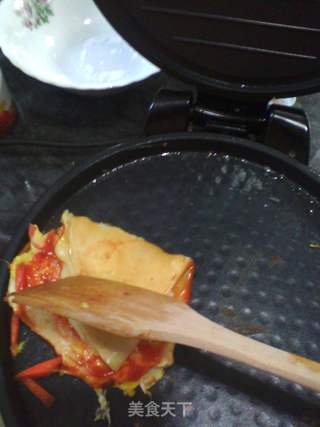 电饼铛做夹蛋饼的做法步骤:11