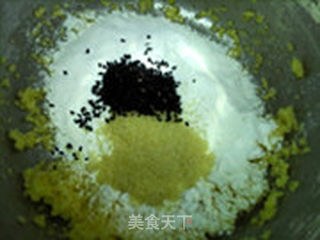 黑芝麻饼干的做法步骤:6